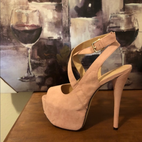 Pink Platforms - Never Worn - Picture 2 of 3